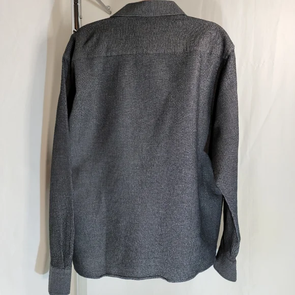 Stone Rose men's XXL 100% cotton waffle knit long sleeve shirt charcoal - Picture 2 of 7